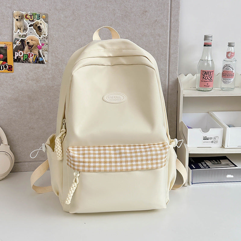 Lässiger Mehrfach-Taschen Schulrucksack