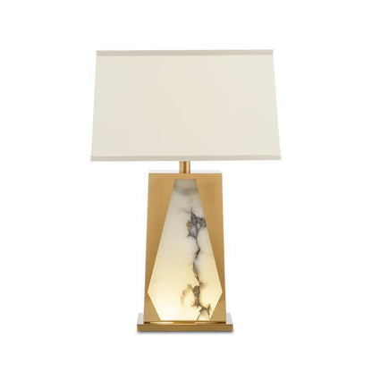 Dekorative Tischlampe mit elegantem Alabasterdesign