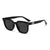 Trendy Quadratrahmen Sonnenbrillen