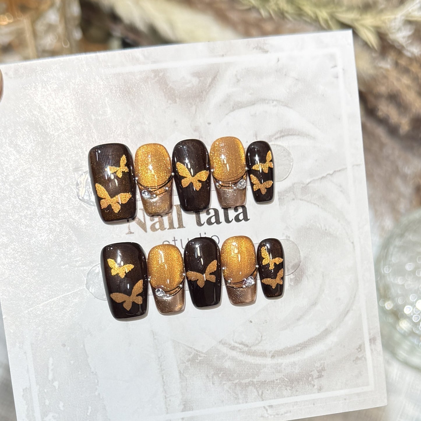 Dekoratives Schmetterling Nagelkunst Set Brehn