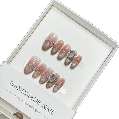 Eingehender maßgeschneiderter Luxus Press-On Nagelset