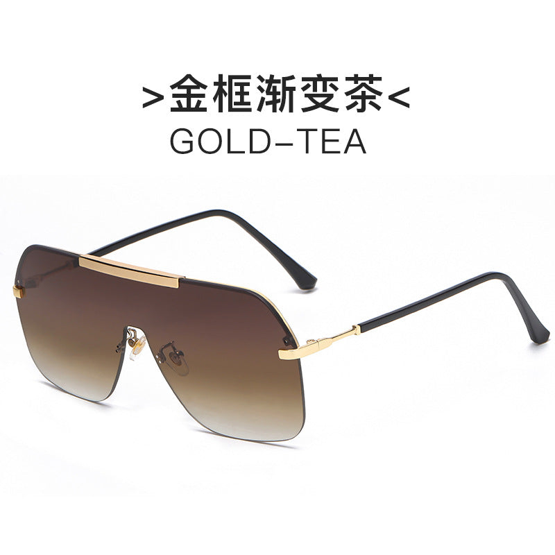 Damen extravagante oversized Sonnenbrille mit futuristischem Design Brehn