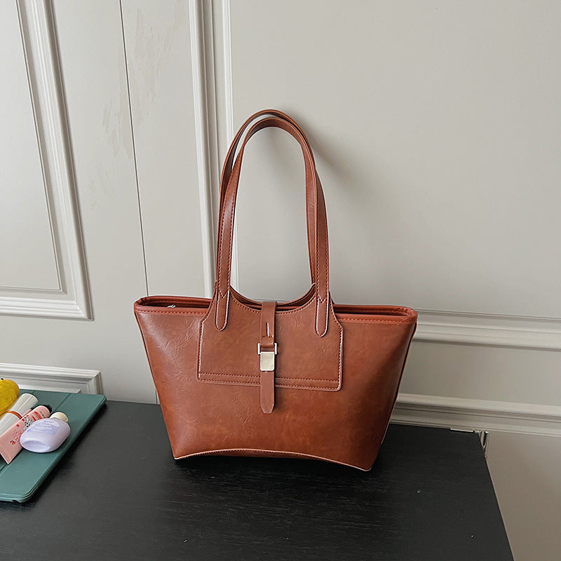 Elegante Leder Tote Bag