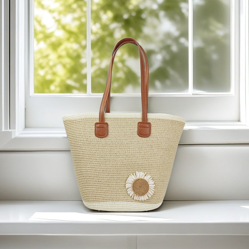 Strandtasche mit Floralen Akzenten Brehn