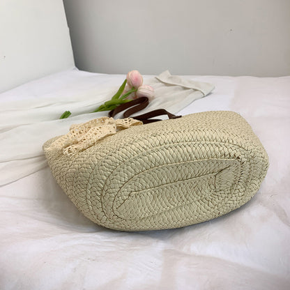 Gewebte Strohtasche für den Strand