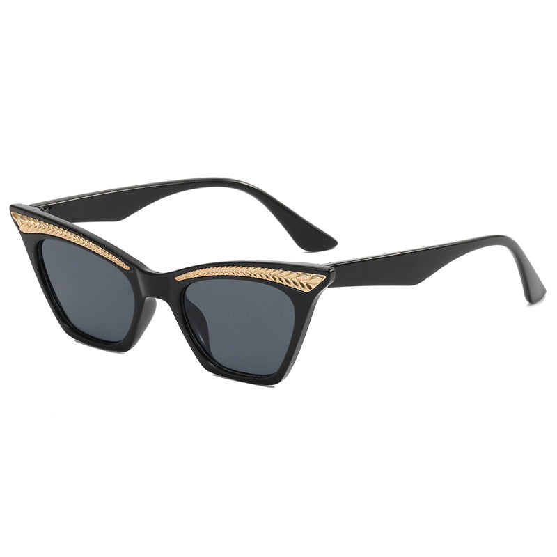 Damen Cat-Eye Sonnenbrille mit luxuriösem Detail Brehn