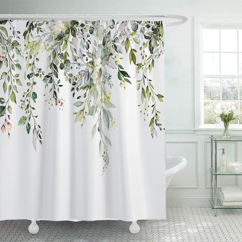 Künstlerische Florale Duschvorhang Brehn