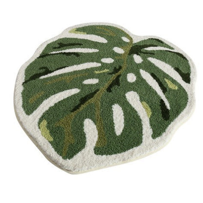 Monstera-Blatt-förmiger Teppich