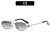 Upscale rechteckige Rahmen Sonnenbrille