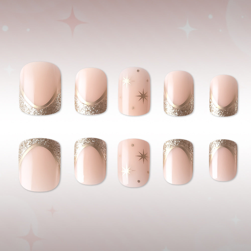 Luxuriöses, mit Sternen verziertes Nagelkunst-Set Brehn