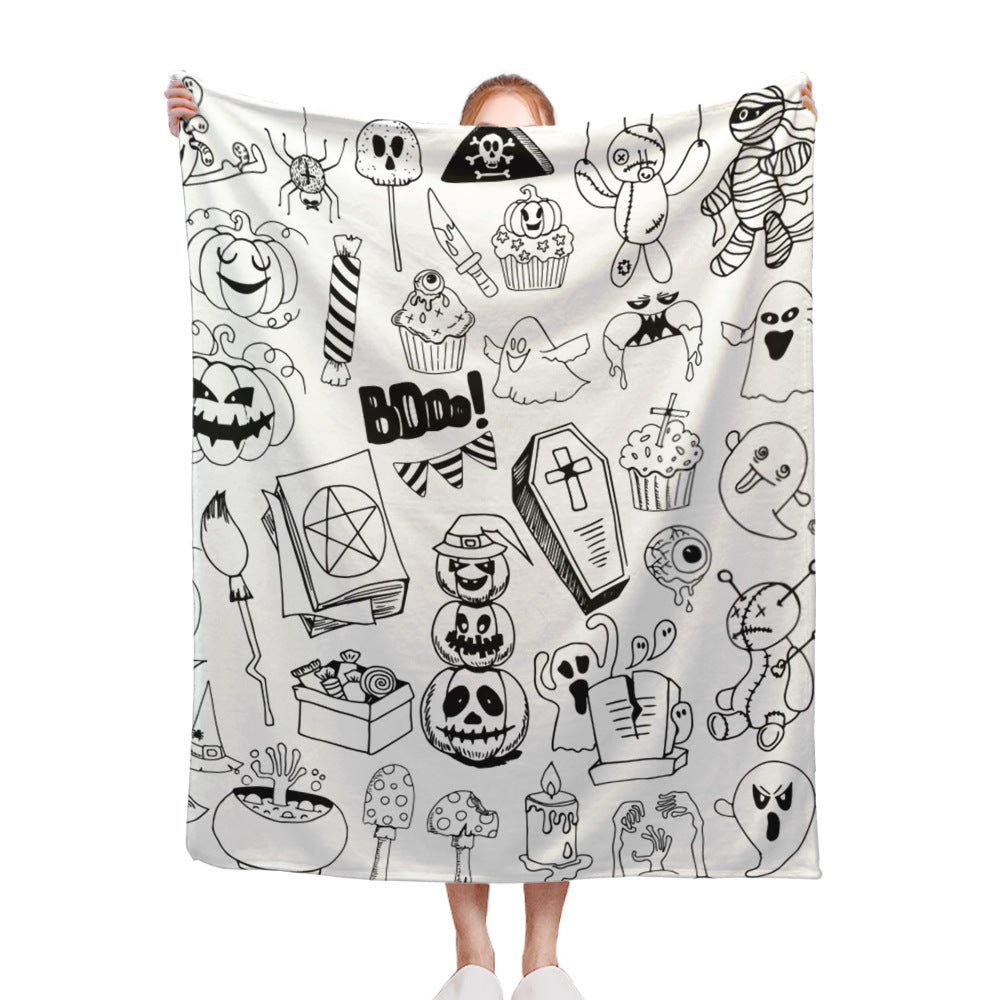Halloween-Themen Fleece-Decke Brehn