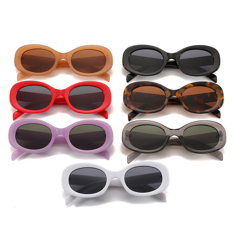Vintage-Stil Ovalrahmen Sonnenbrille Brehn