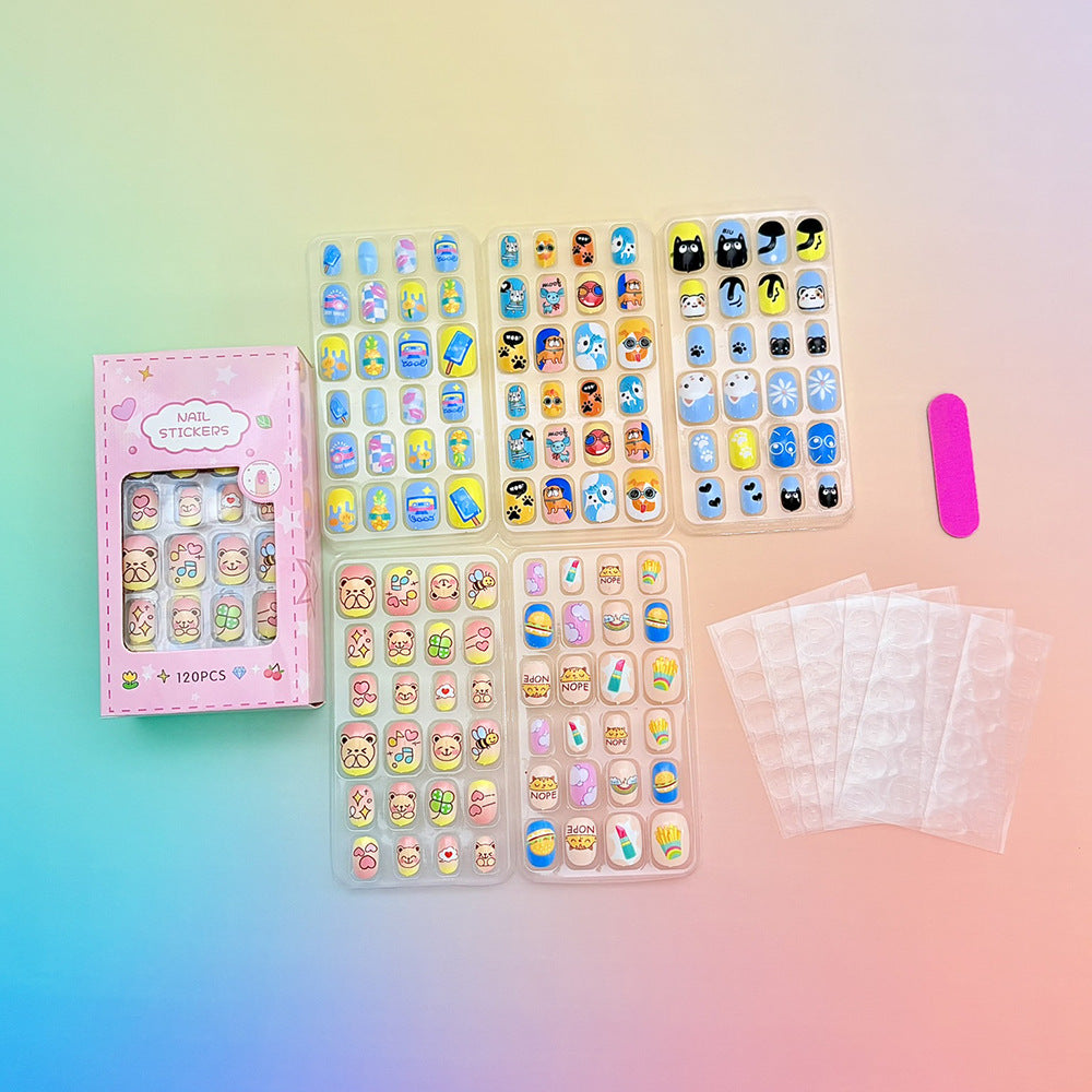 Kreatives Cartoon Nagelkunst Aufkleber Set Brehn