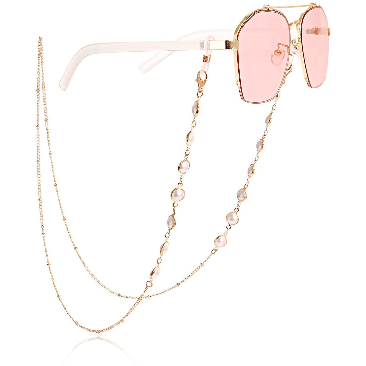 Stilvolle Sonnenbrille mit dekorativer Kette Brehn