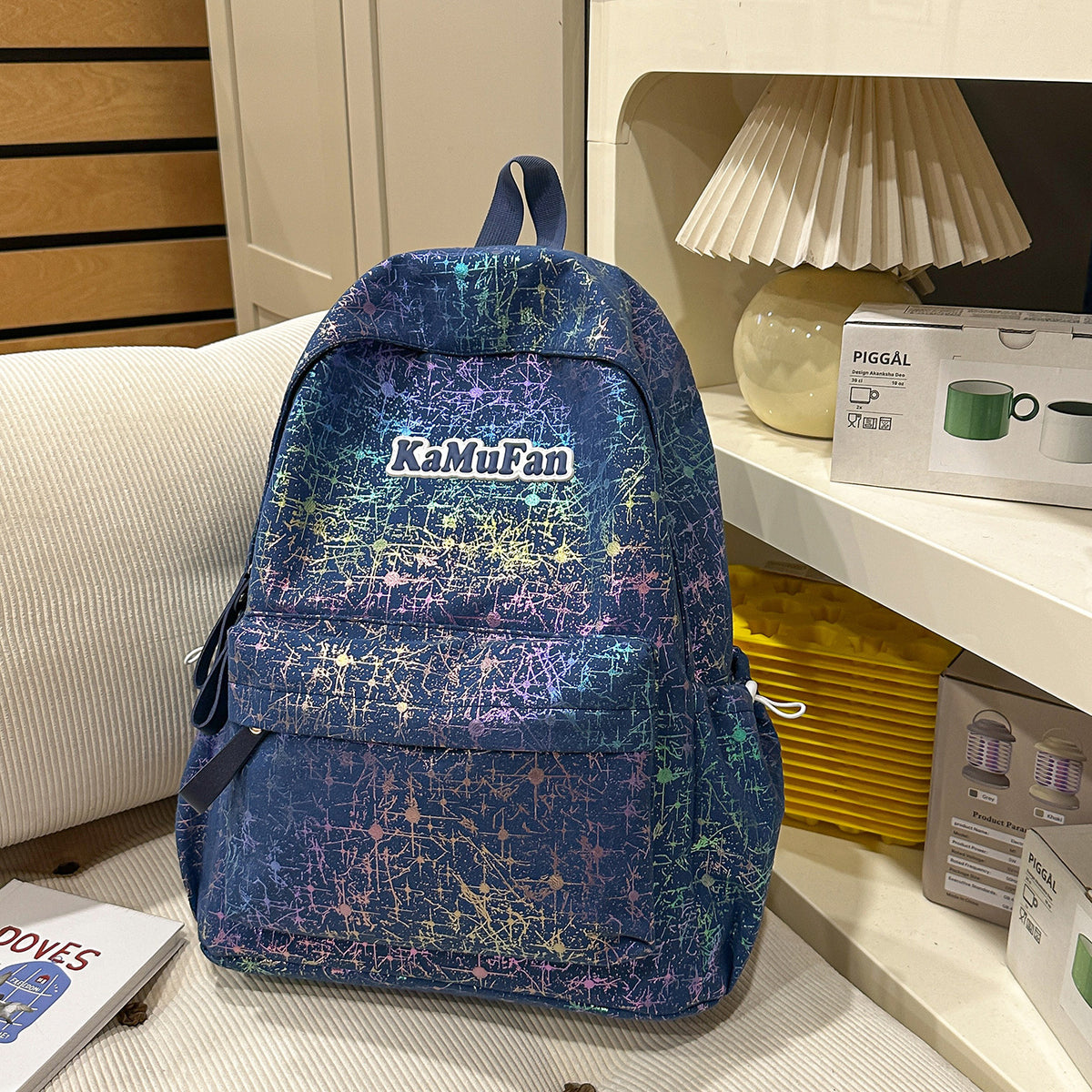 Trendy Freizeit-Rucksack mit Schlüsselanhänger Brehn