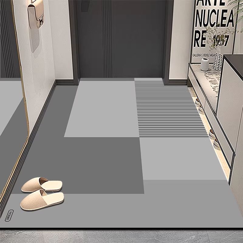 Modern geometrischer Eingangsbereich Teppich