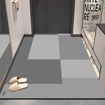 Modern geometrischer Eingangsbereich Teppich