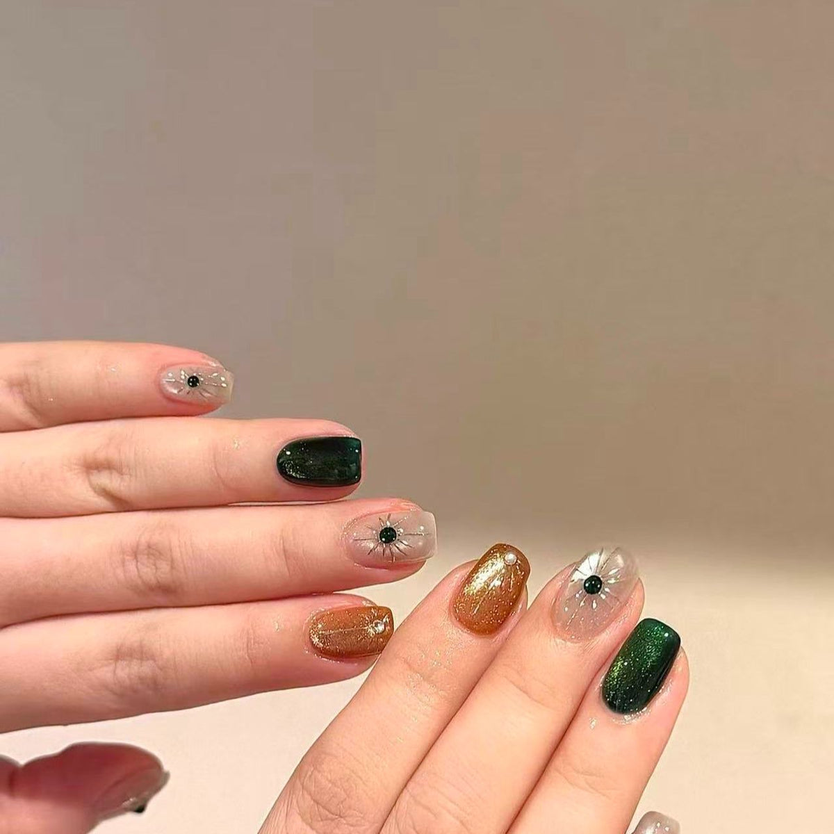 Künstlerisches saisonales Nageldesign-Set