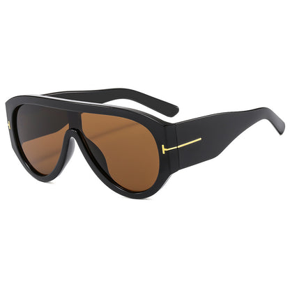 Bold Shield Sonnenbrille mit Statement-Design Brehn