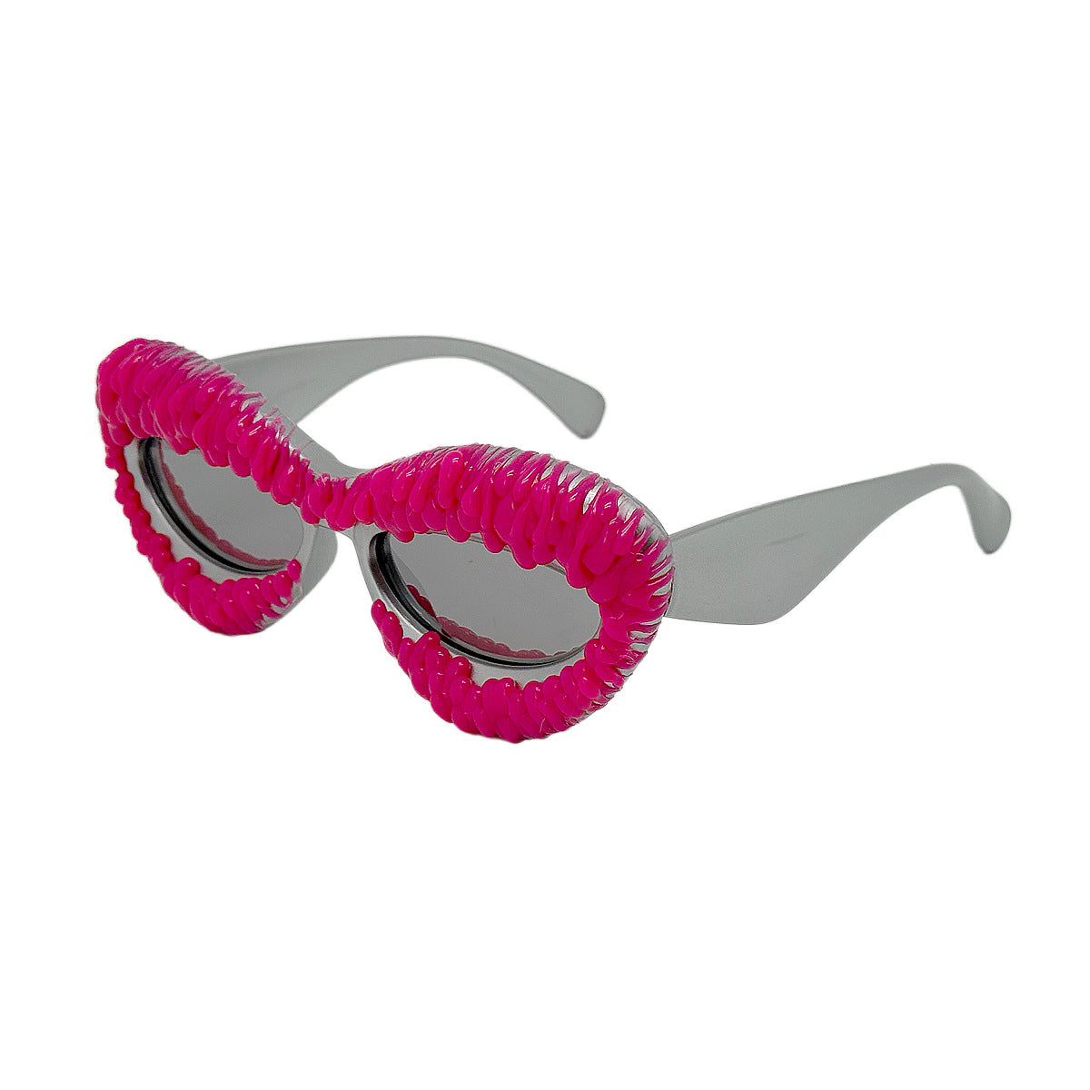 Damen extravagante Cat-Eye-Sonnenbrille mit dekorativem Rahmen Brehn