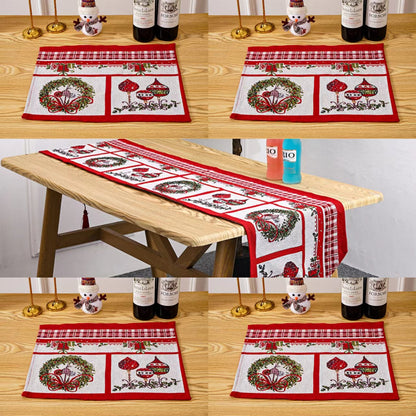 Festliche Tischdecke mit Weihnachtsbaum-Motiv Brehn