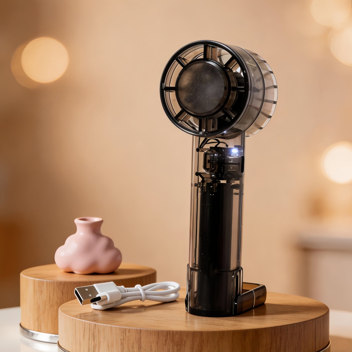 Unisex Tragbarer USB Mini-Ventilator mit integriertem Ladeanschluss Brehn