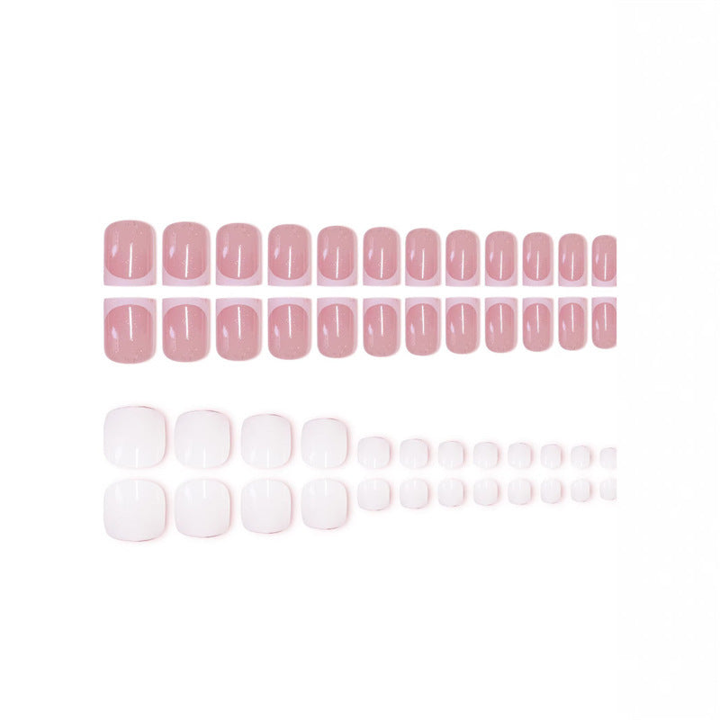 Premium French Tip Nail Set Brehn