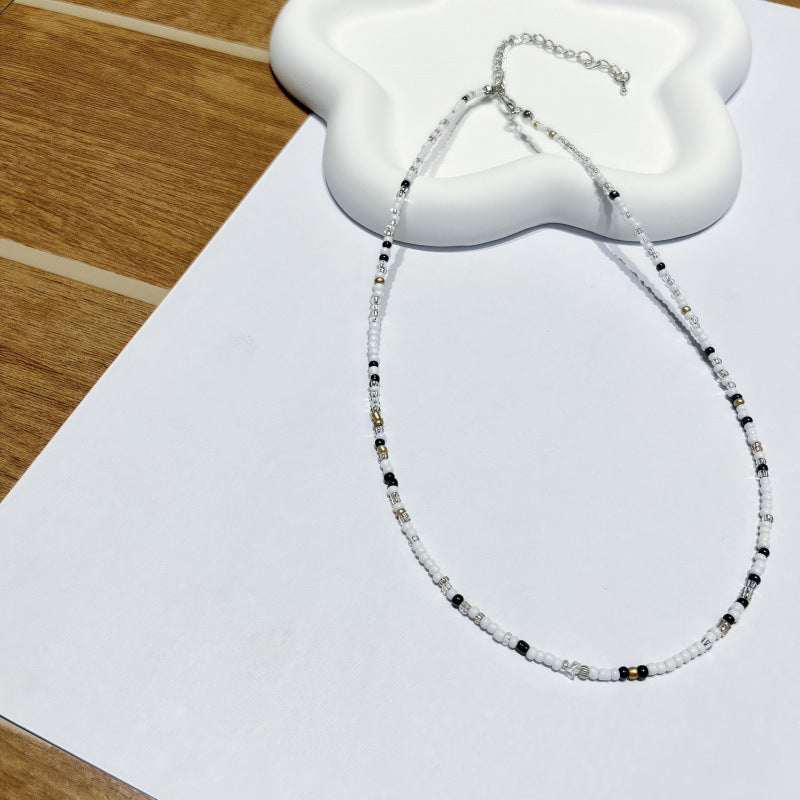 Handgefertigtes Perlen Choker Halsband Brehn