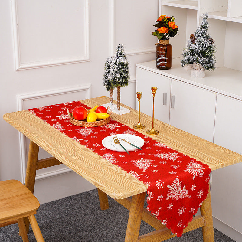 Festlicher Tischläufer mit Weihnachtsmotiven Brehn