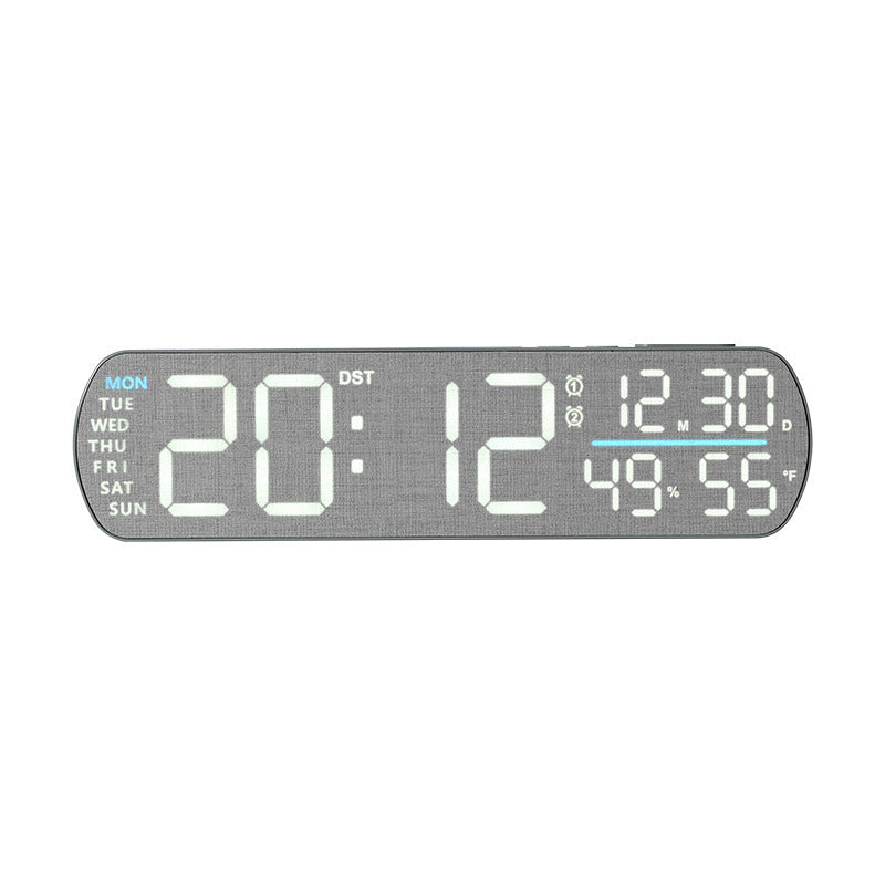 Digitaler Wecker mit Holzoptik und Temperaturanzeige Brehn