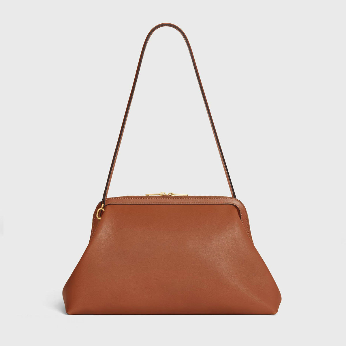 Klassische Rahmenledertasche
