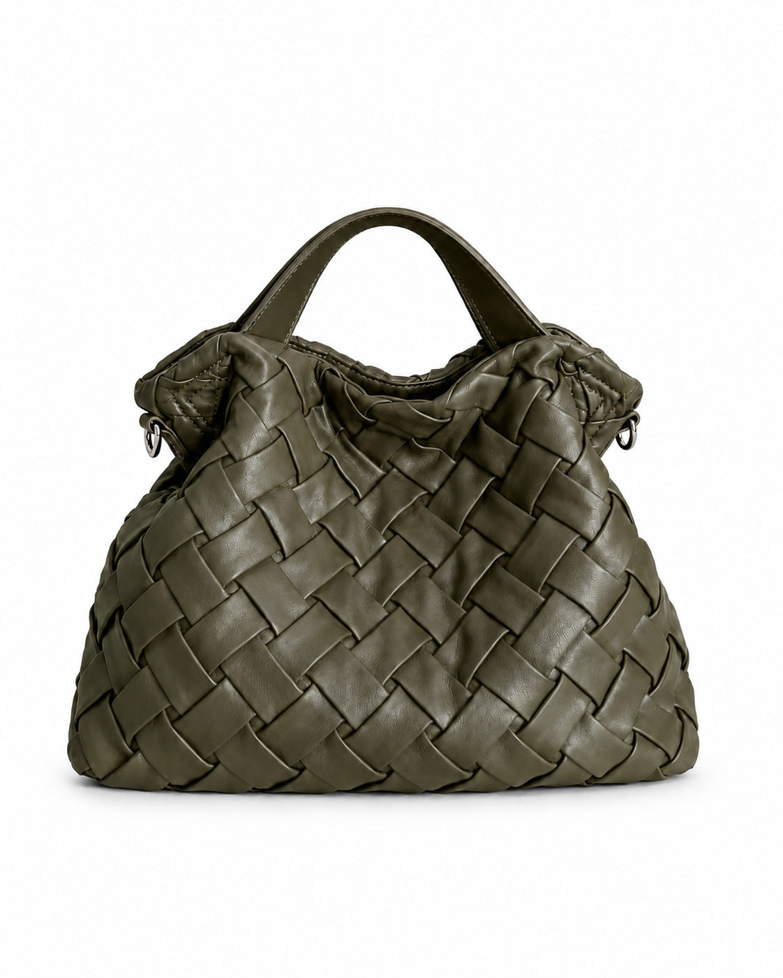 Handgefertigte Geflochtene Leder Hobo Tasche