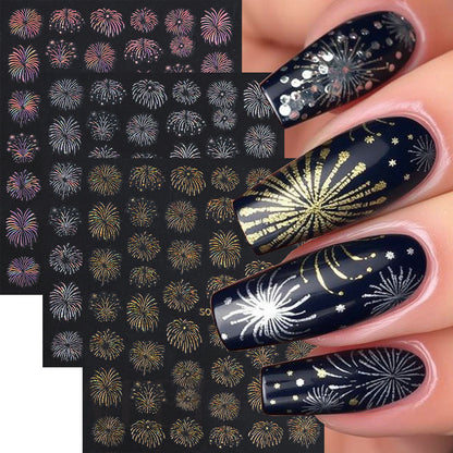 Laser Multi-Design Nagel Kunst Aufkleber Blatt