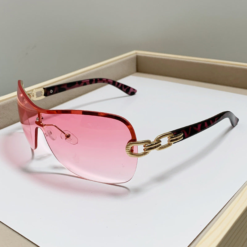 Unisex Chic Shield Sonnenbrille Brehn