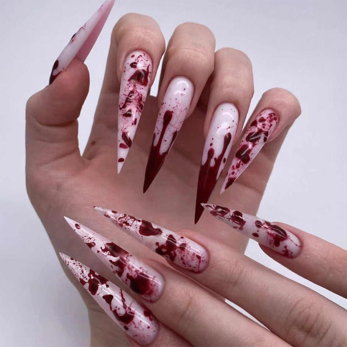 Halloween-Themen Press-On Nagelkunst Set Brehn