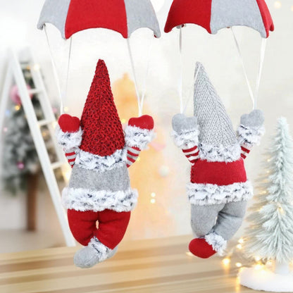 Dekorative Weihnachtsmann Figur mit Fallschirm Brehn