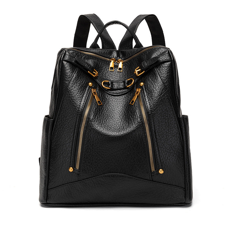 Vielseitiger multifunktionaler Leder-Rucksack