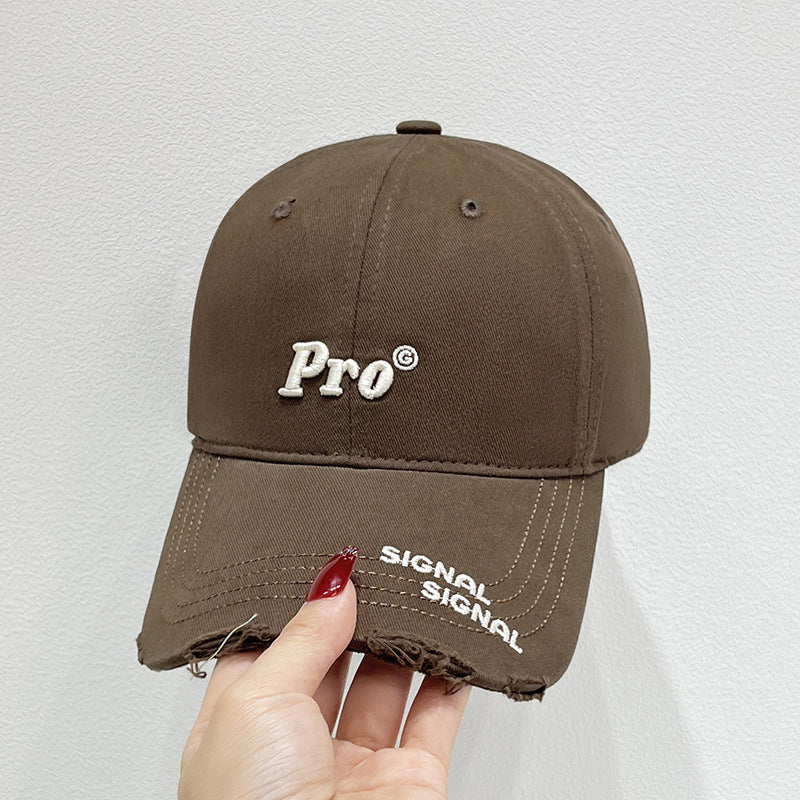 Damen Casual Zerrissene Baseballmütze Brehn