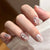 Dekoratives Press-On Nagelkunstset mit Stern- und Kreuzdesigns Brehn
