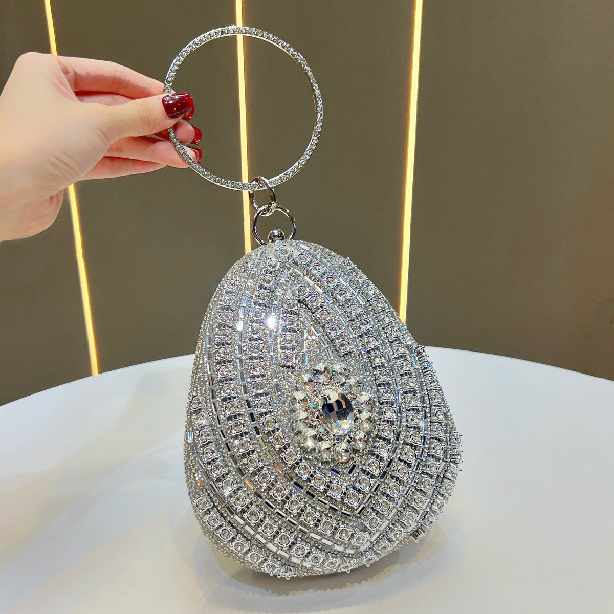 Dekorative Rhinestone Handtasche zum Halten