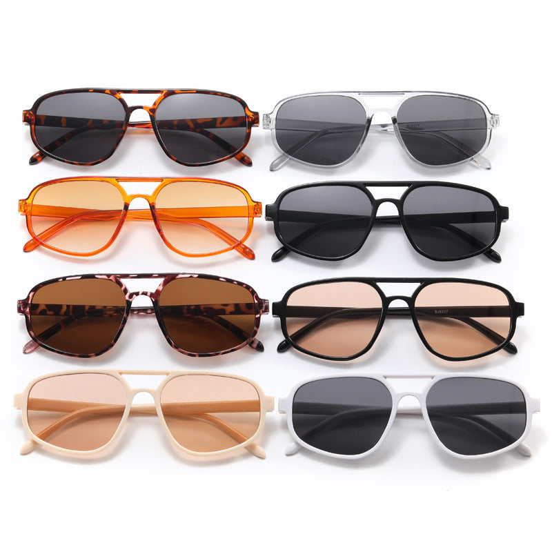 Damen modische Oversized-Sonnenbrille mit trendy Rahmen Brehn