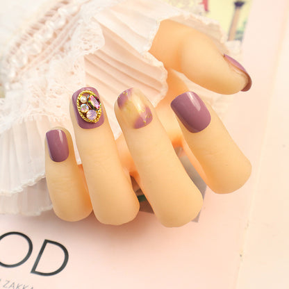 Rhinestone-besetztes Press-On Nagelkunstset Brehn