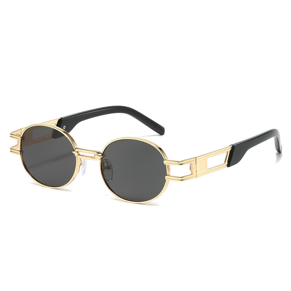 Moderne Minimalistische Runde Sonnenbrille Brehn