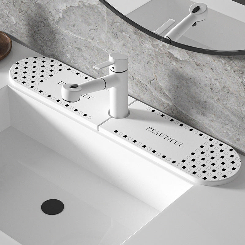 Dekorativer Waschbecken Wasserhahn Schutzmatte