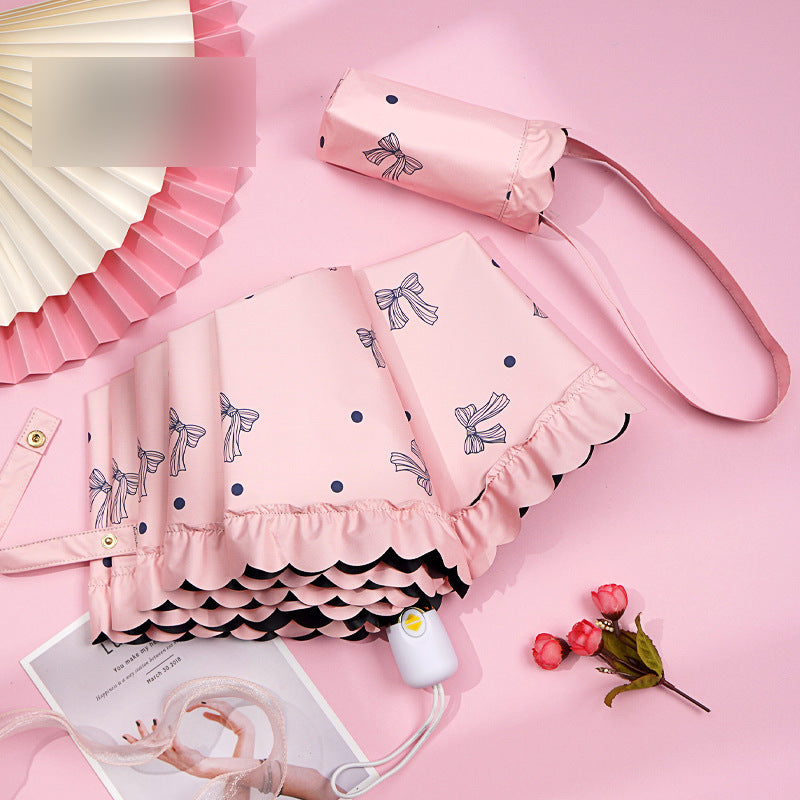 Damen eleganter Kunstfellschirm Brehn