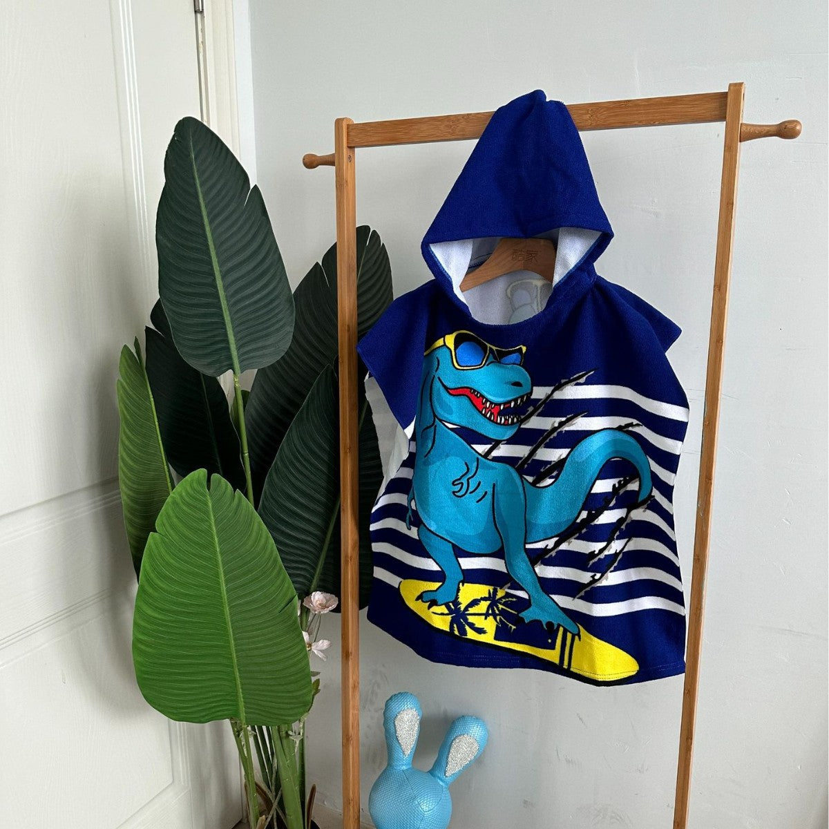 Kinder Haifisch-Design Kapuzenhandtuch Poncho Brehn