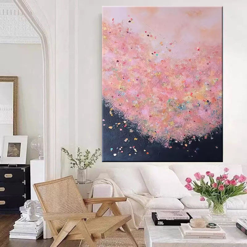Abstrakte florale Leinwandkunst