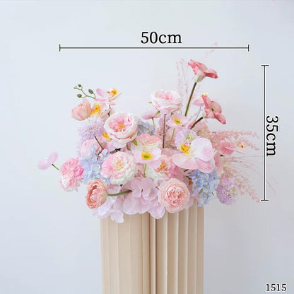 Elegante künstliche Blumen-Mittelstück-Anordnung