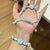 Verstellbares Blumenperlenarmband Brehn