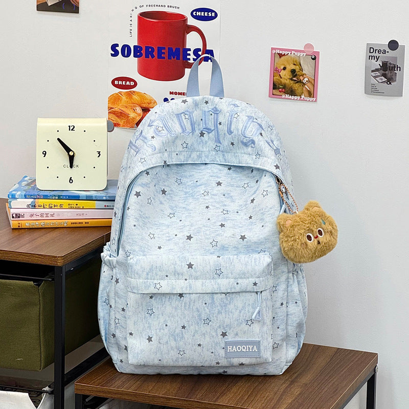 Süßer sternmusterter Schulranzen